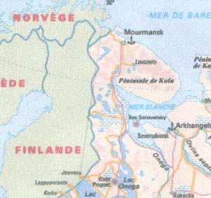 Carte de la r�gion