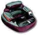 un float tube (ou belly boat) cest une grosse bou�e de forme circulaire ou en fer � cheva
