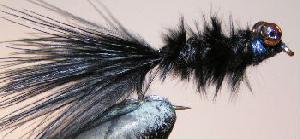 Streamer marabout noir Streamer marabout noir