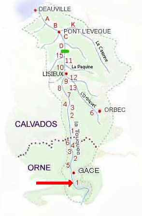 Touques - Lisieux - p�che � la mouche