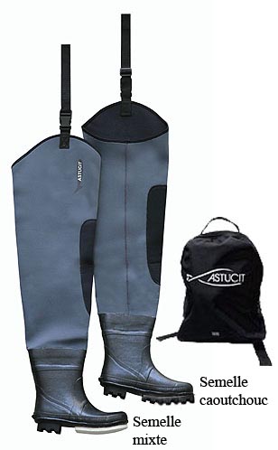 CUISSARDES NEOPRENE ASTUCIT + SAC A DOS