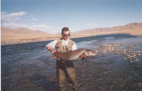 peche � la mouche du taimen en mongolie