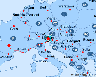 Toulouse Ljubjana : 14h  de route!