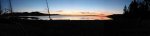 coucher de soleil sur le lac de Yellowstone Agrandir